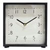 Home Accents * | Exclusive Design Black Square Table Clock, 8