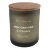 Candles & Home Fragrance * | Exclusive Design 032 Woodsmoke & Ebony Scented Jar Candle, 8Oz