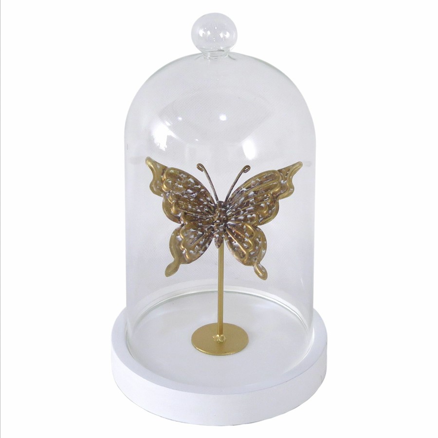 Home Accents * | Discount Sale Gold Butterfly Stand Decor, 10.5