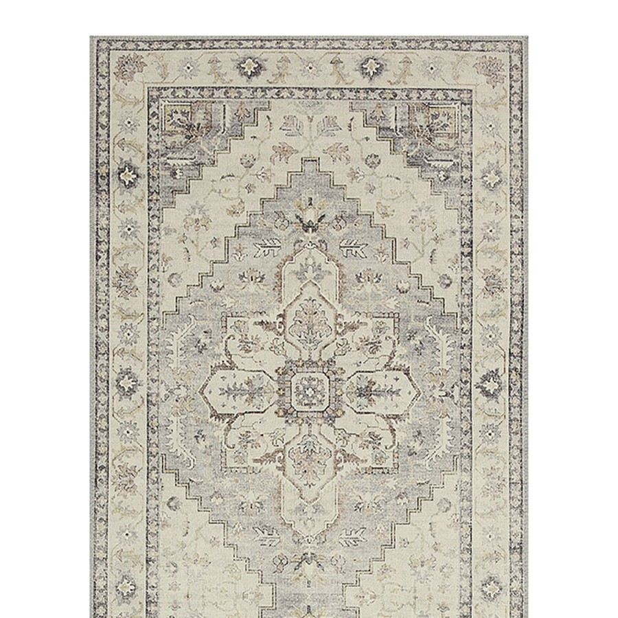 Rugs & Curtains * | Exclusive (D576) Honeybloom Taupe Medallion Runner, 2 7