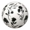 Home Accents * | Featured Black & White Floral Ceramic Sphere, 4