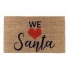 Rugs & Curtains * | Cheap Online We Love Santa Printed Coir Mat, 18 30