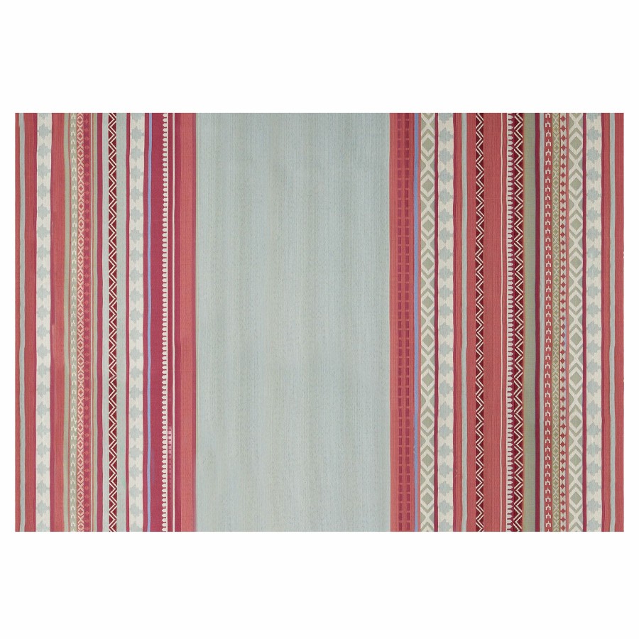 Rugs & Curtains * | Closeout Sale (E329) Mikayla Pink Multi-Colored Striped Outdoor Area Rug, 8 10