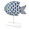 Home Accents * | Exclusive Blue Mosaic Greek Fish Table Decor, 13.75