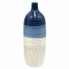 Home Accents * | Exclusive Tracey Boyd White & Blue Ceramic Vase, 10