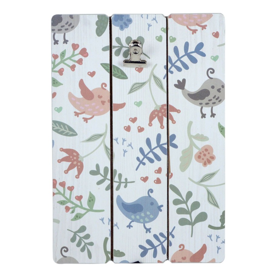 Home Accents * | Flash Sale Floral Bird Print Clip Frame