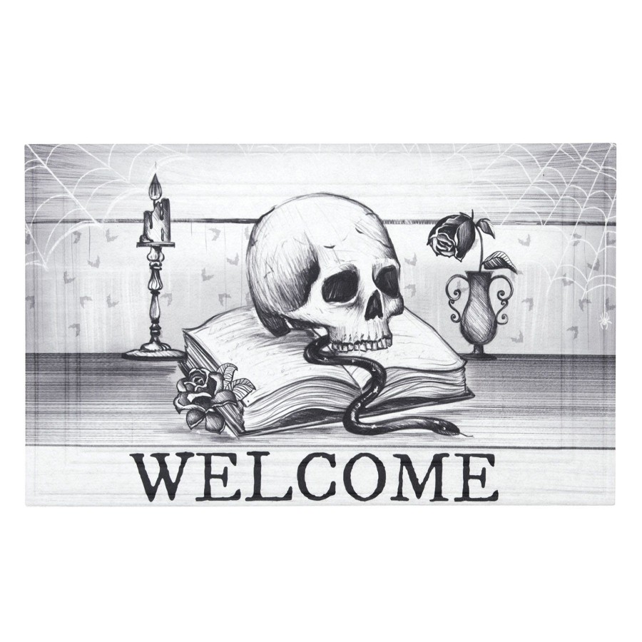 Rugs & Curtains * | Exclusive Design Welcome Skulls Halloween Selma Mat, 18 30