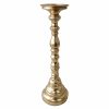 Home Accents * | Exclusive Design Gold Foiled Pillar Candle Holder, 12