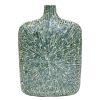 Home Accents * | Exclusive Design Ty Pennington Blue Capiz Mosaic Bottle Vase, 16 12