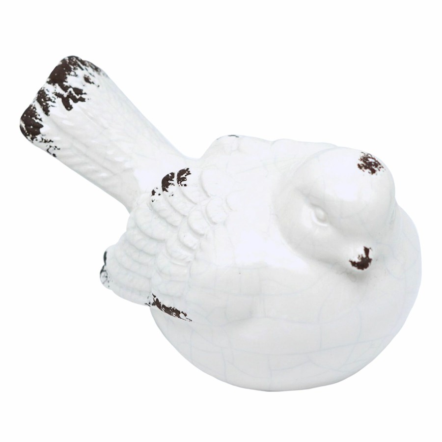 Home Accents * | Exclusive White Ceramic Bird, 4