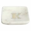 Home Accents * | Reliable Quality Monogram Marbled Trinket Tray, K