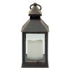 Home Accents * | Clearance Sale Grey Led Lantern, 9.5