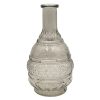 Home Accents * | Reliable Quality Grey Embossed Bud Glass Vase, 9