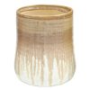 Home Accents * | Exclusive Gold & White Drip Ceramic Vase, 5