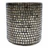 Home Accents * | Sale Gold Mosaic Glass Hurricane Candle Holder, 5