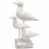 Home Accents * | Clearance Sale White Faux Wood 3-Bird Finial, 11