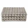 Home Accents * | Low Price Silver Foil Spiked Decor Box, 7 3