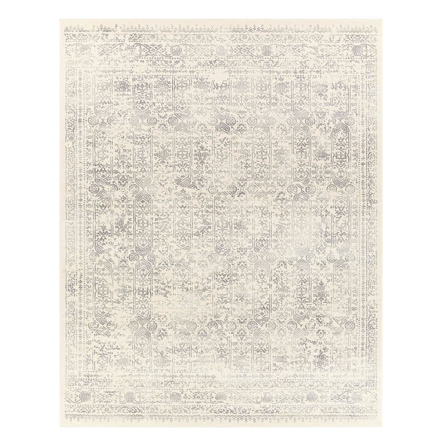 Rugs & Curtains * | Exclusive Design (D487) Roma Ivory & Grey Medallion Area Rug, 8 10