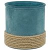 Home Accents * | Outlet Sale Blue Cylinder Glass Votive Candle Holder, 4