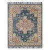 Rugs & Curtains * | Clearance Sale (E338) Baden Blue Medallion Outdoor Area Rug, 8 10