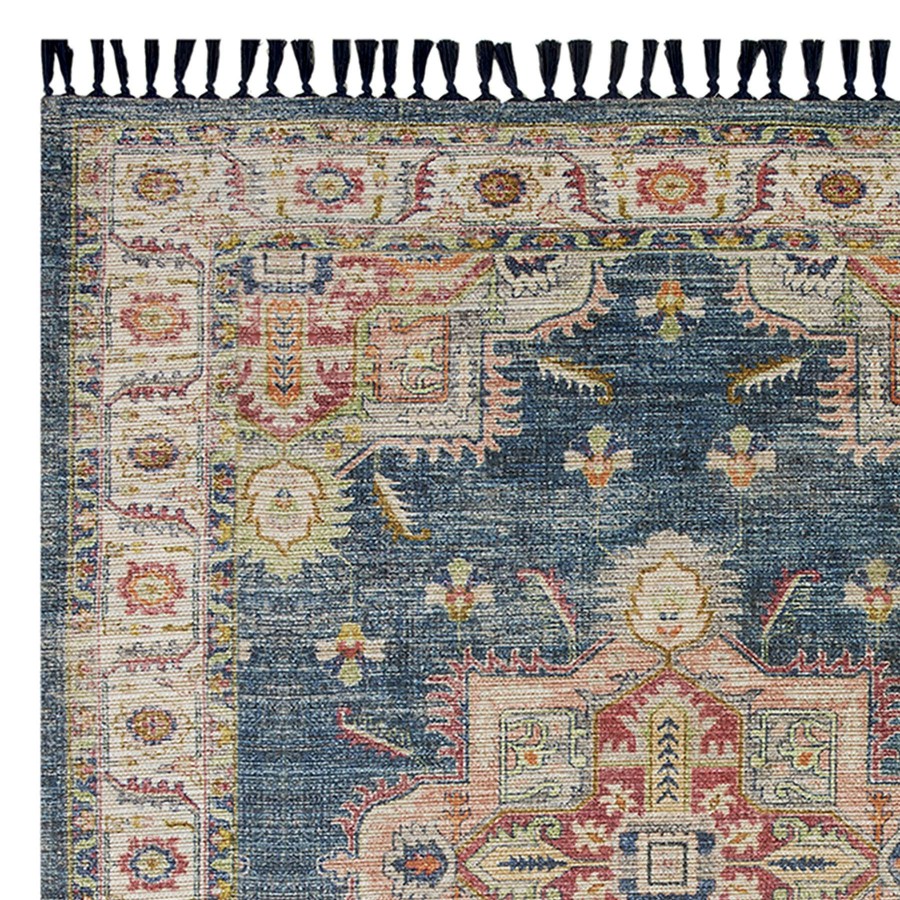 Rugs & Curtains * | Clearance Sale (E338) Baden Blue Medallion Outdoor Area Rug, 8 10