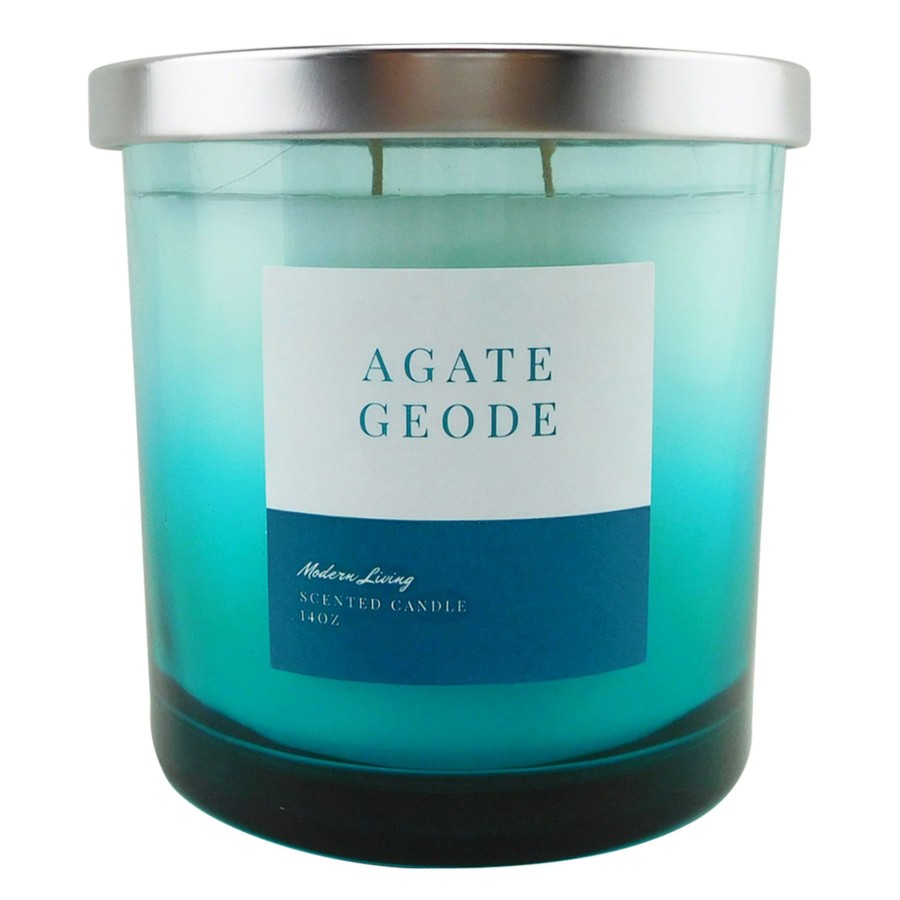 Candles & Home Fragrance * | Exquisite Gifts Laila Ali Agate Geode Scented Jar Candle, 14Oz