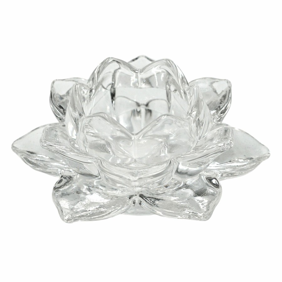 Home Accents * | Premium Grace Mitchell Lotus Flower Candle Holder