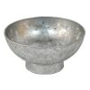 Home Accents * | Discount Sale Grace Mitchell Silver Metal Decorative Bowl, 13