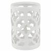 Home Accents * | Flash Sale Grace Mitchell White Trellis Hurricane Holder, 6