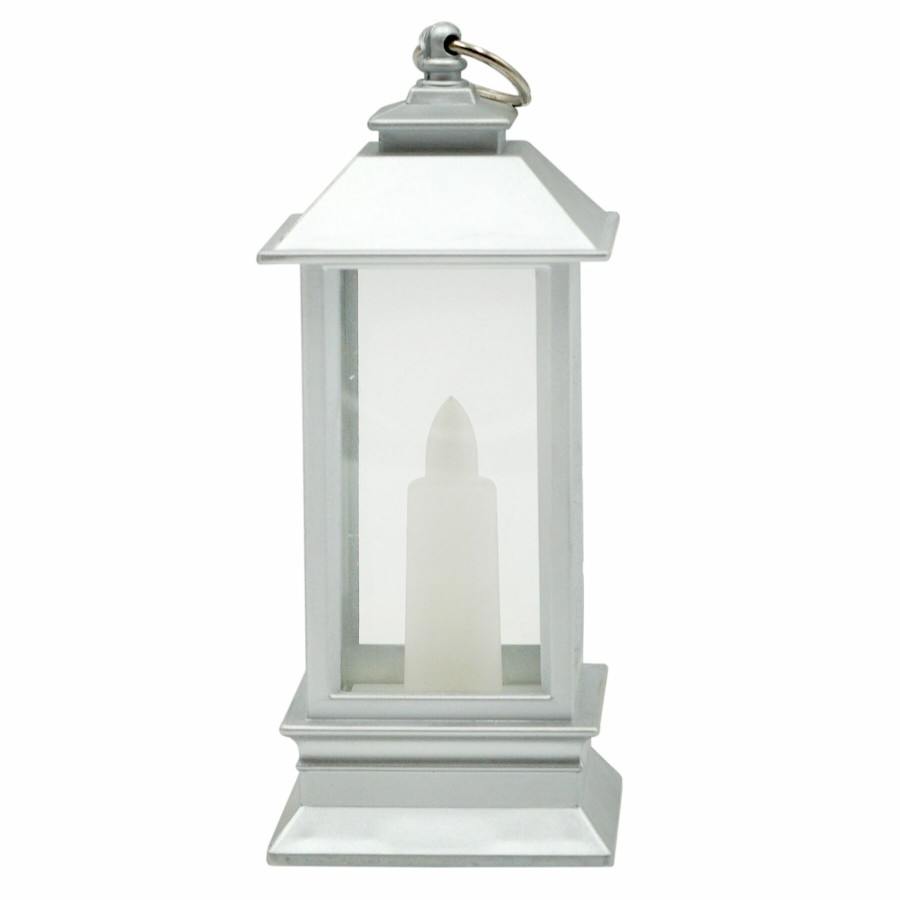 Home Accents * | Exquisite Gifts Silver Led Lantern, 5