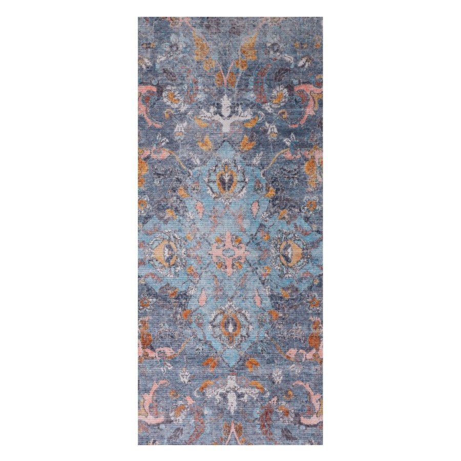 Rugs & Curtains * | Best Sellers (B752) Augustine Blue Medallion Runner, 2 7