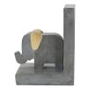 Home Accents * | Exclusive 11X7 Grey Resin Elephant Bookend