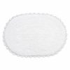 Rugs & Curtains * | Cheap Online White Crochet Edge Round Bath Rug, 21 34