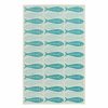 Rugs & Curtains * | Closeout Sale (E339) Ty Pennington Clyde Aqua Fish Indoor & Outdoor Area Rug, 5 7