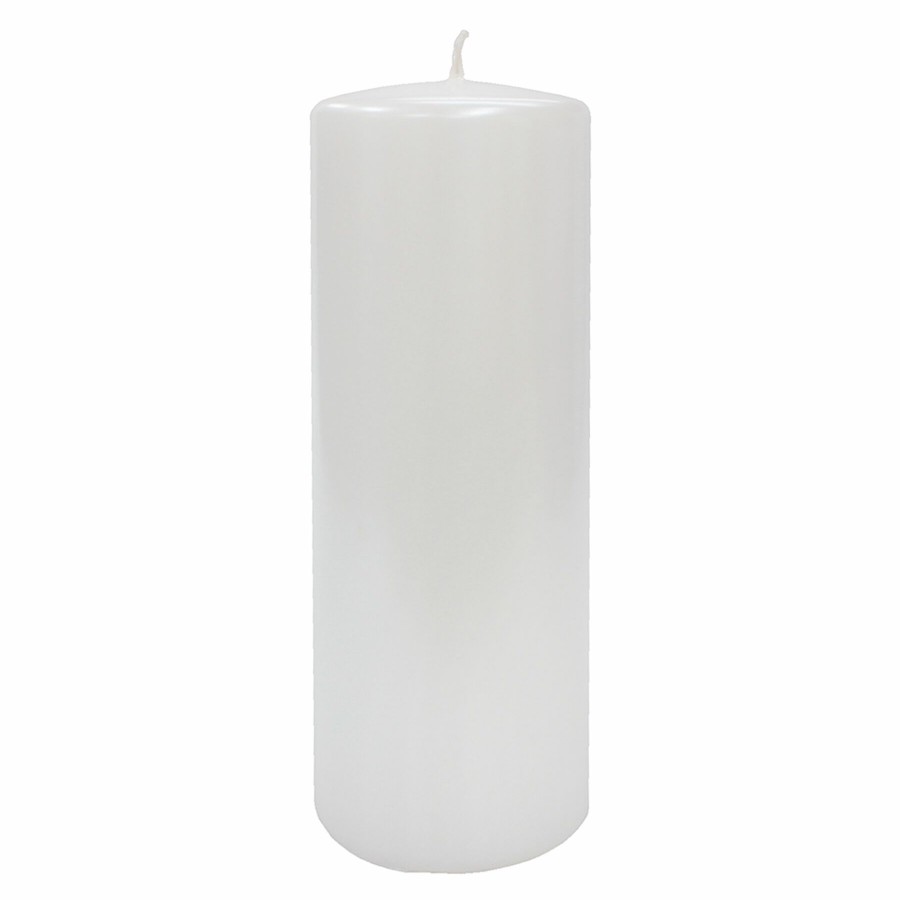 Candles & Home Fragrance * | Flash Sale 6-Pack Metallic White Unscented Overdip Candles