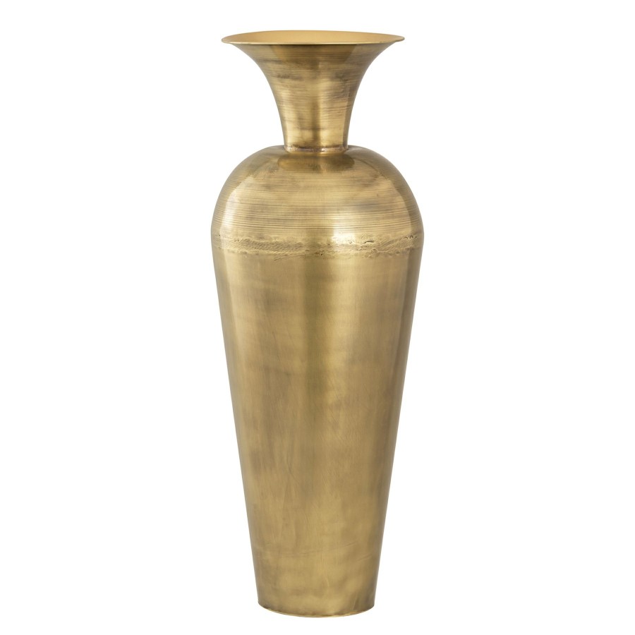 Home Accents * | Closeout Sale Tracey Boyd Brass Flower Vase, 23