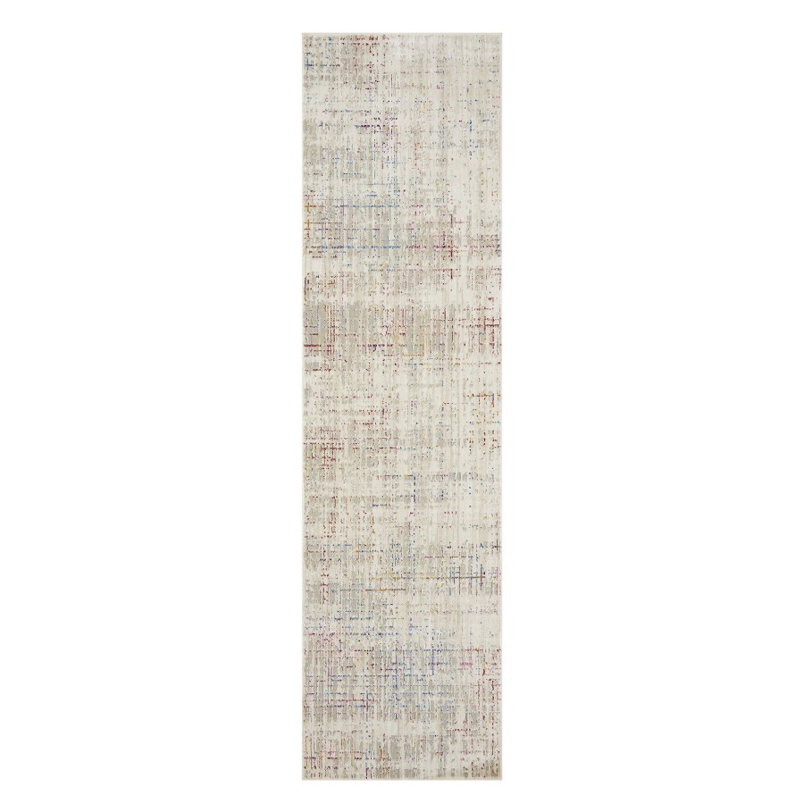 Rugs & Curtains * | Exquisite Gifts (B768) Ellie Taupe Abstract Runner, 2 7