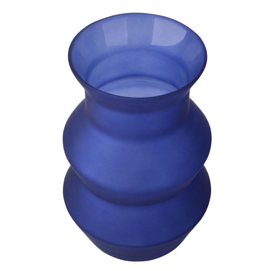 Home Accents * | Outlet Sale Tracey Boyd Blue Glass Vase, 10