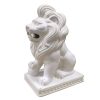 Home Accents * | Low Price White Ceramic Lion, 7