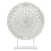 Home Accents * | Premium White Medallion Disk Sculpture, 23