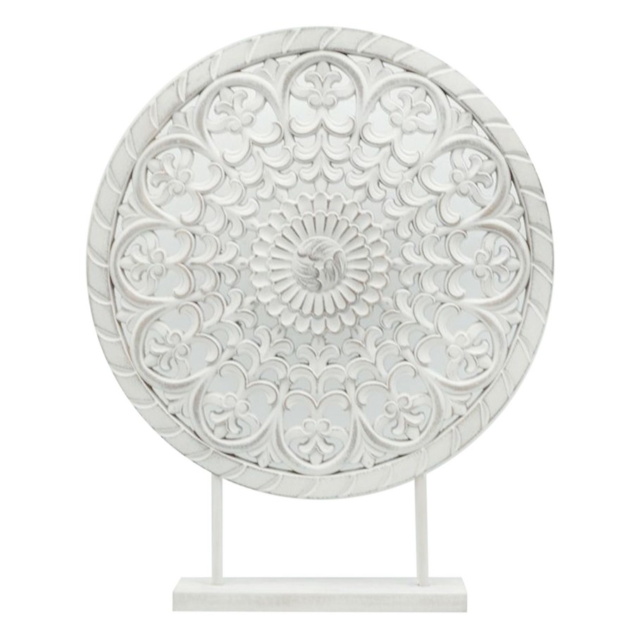 Home Accents * | Premium White Medallion Disk Sculpture, 23