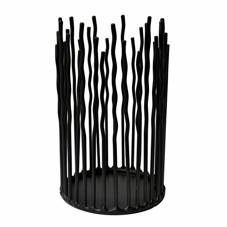 Home Accents * | Featured Black Metal Wire Candle Holder, 6