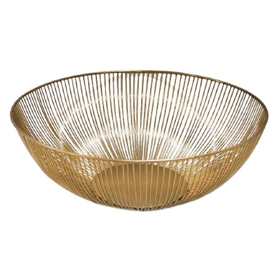 Home Accents * | Premium Gold Wire Decorative Bowl, 15