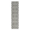 Rugs & Curtains * | Cheap Online (D558) Salinas Grey & White Diamond Design Runner, 2 7