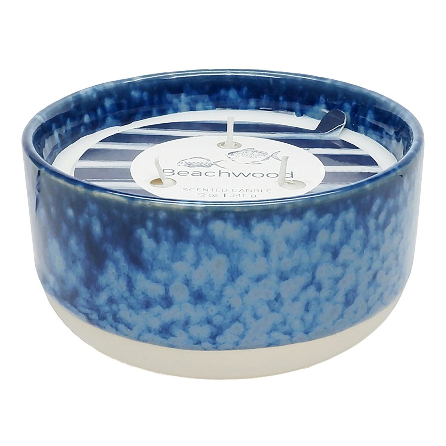 Candles & Home Fragrance * | Sale 3-Wick Beachwood Scented Jar Candle