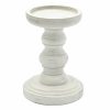 Home Accents * | Reliable Quality Painted White Candle Holder, 6