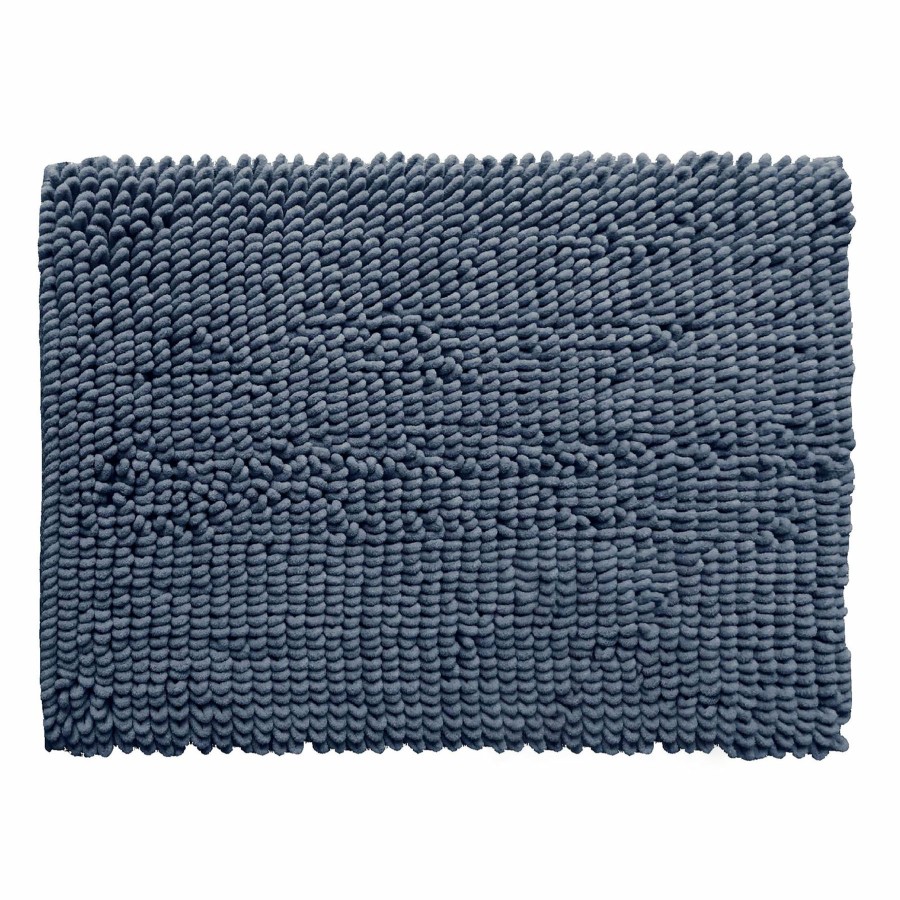 Rugs & Curtains * | Closeout Sale Alyssa Blue Bath Mat 20X30