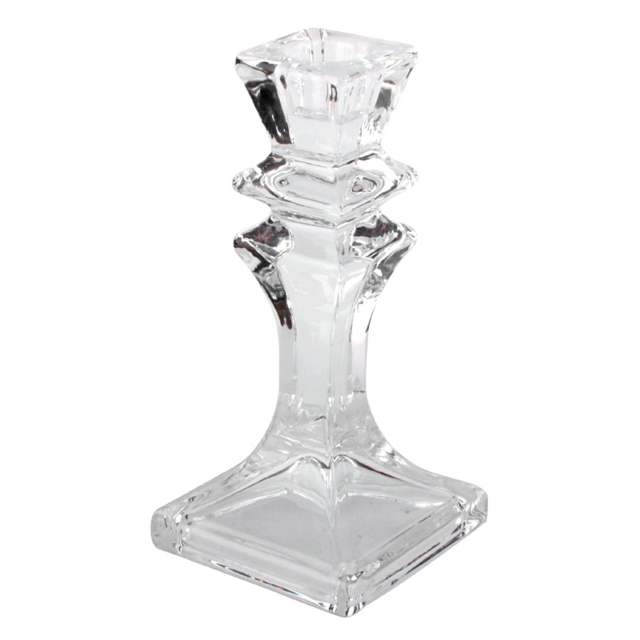 Home Accents * | Outlet Sale Glass Candle Holder, 6