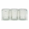 Home Accents * | Attractive Set Of 3 Silver Laser Cut Votive Candle Holders