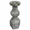 Home Accents * | Exclusive Wood Look Pillar Candle Holder, 12